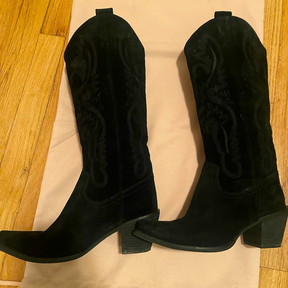 Jeffrey Campbell Suede Rancher -size 9